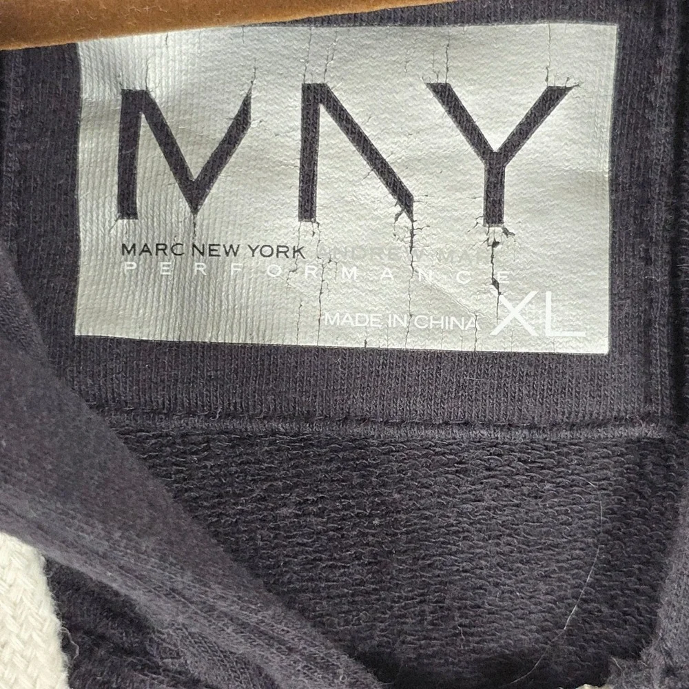 Marc New York Performance Womens XL Black Tie Dye Zip Up Hoodie Sweatshirt - Picture 2 of 7
